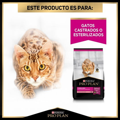 Purina® Pro Plan® Gato Sterilized, Alimento Seco OptiRenal Pollo, bulto de 7.5kg