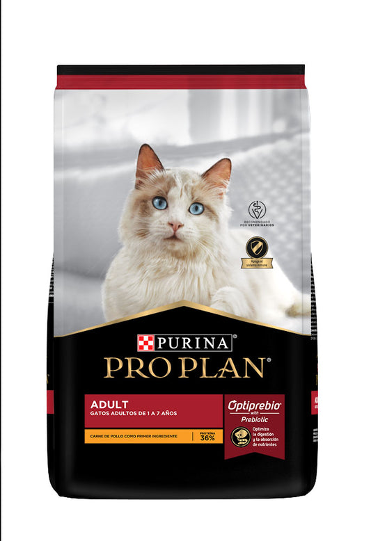 Purina® Pro Plan® Gato Adulto, Alimento Seco OptiPrebio Pollo, bulto de 7.5kg