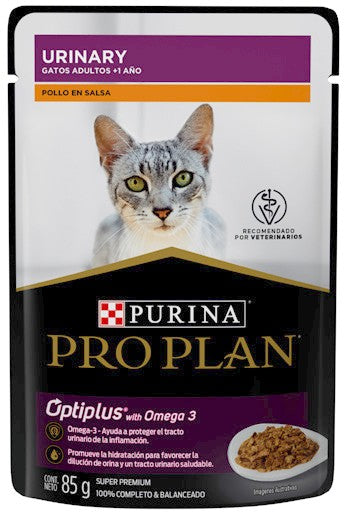 Purina® Pro Plan® Gato Adulto Urinary, Alimento húmedo Pollo en salsa (paquete de 24 sobres)